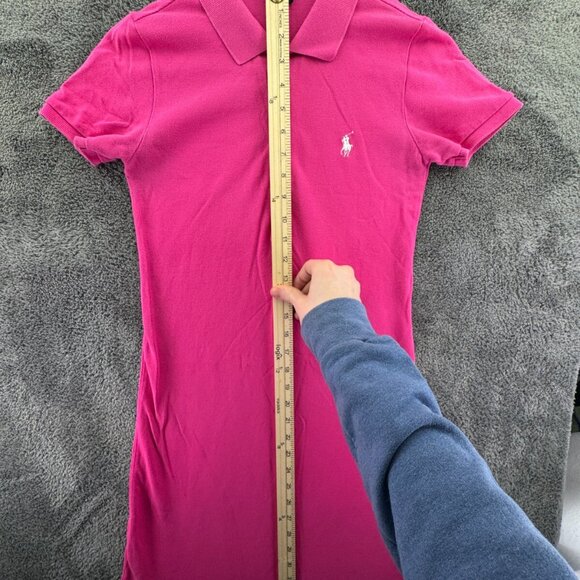 Ralph Lauren Sport Women XS Pink Dress Short Sleeve Cotton Knit Adult Pullover - Picture 2 of 9